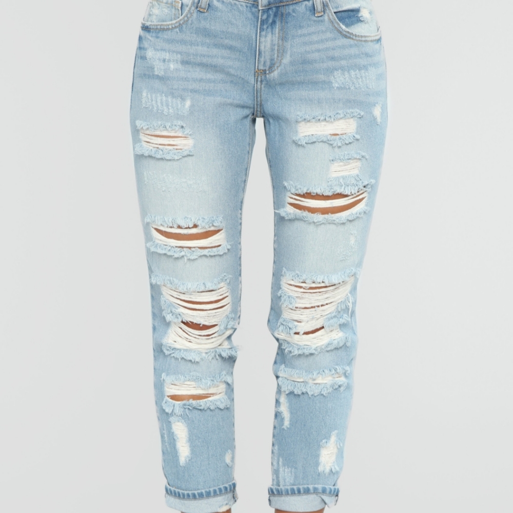 Fashion Nova Distressed Jeans